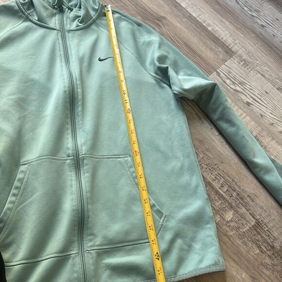 Nike Dri-Fit Hoodie Full Zip Sweatshirt Mint Green Women's Jacket Running Gym - Picture 9 of 12